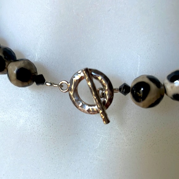 NWT Leopard Jasper, Red Coral and Sterling Silver Necklace - Picture 3 of 4